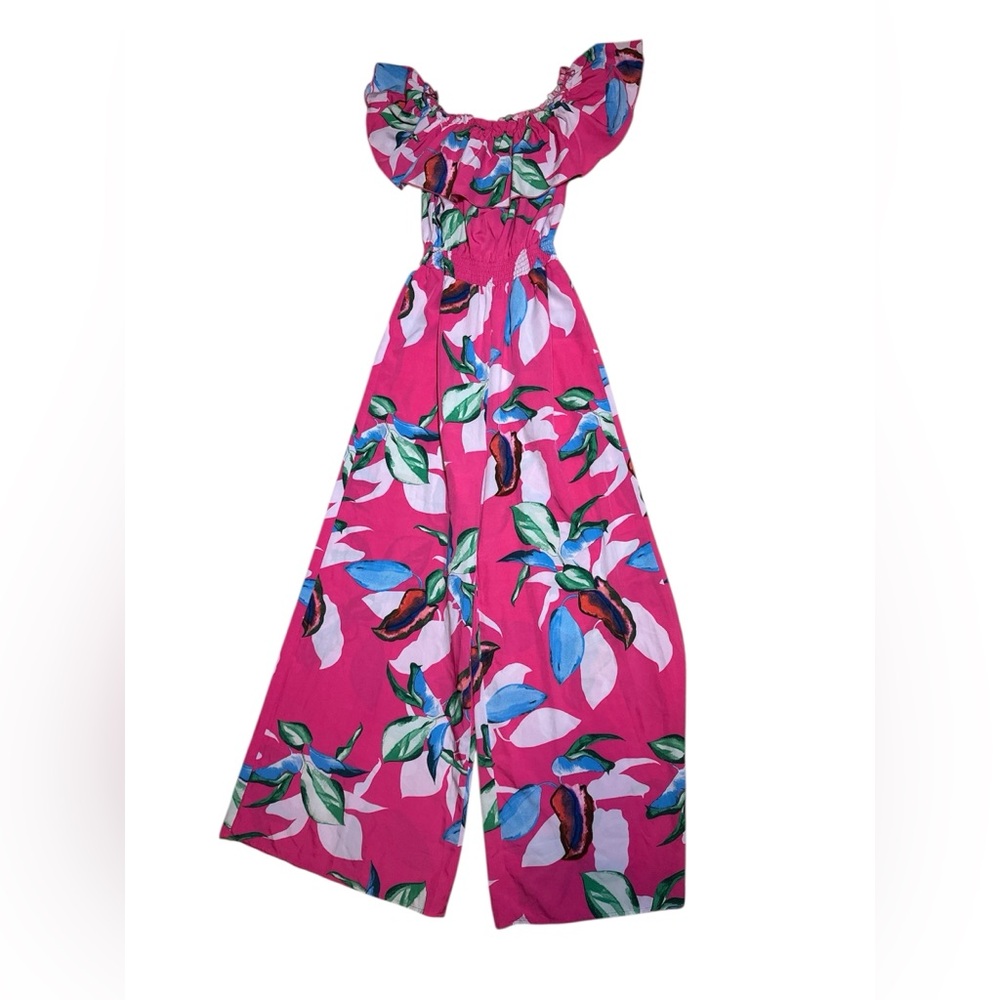 Elegant Pink Floral Jumpsuit